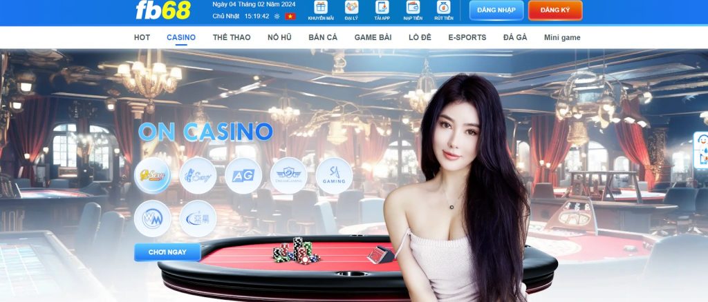 Cá cược Casino đa dạng, hấp dẫn cùng nhà cái FB68 